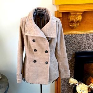 H&M Tan Peacoat Size 6